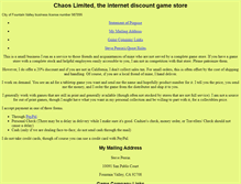 Tablet Screenshot of limitedchaos.com